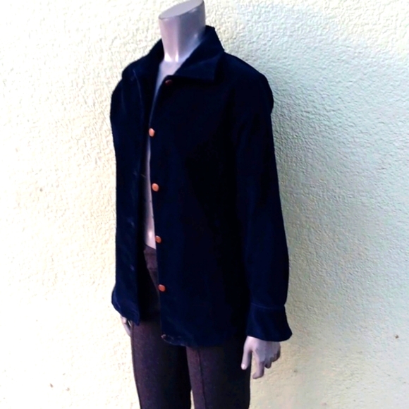 BILL BLASS JEANS *STRETCH* LADIES VINTAGE CORDUROY JACKET W/METAL ACCENTS - Picture 3 of 17